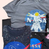 Mystery Bundle of vintage and preloved NASA t-shirts with retro space-themed graphics and logos.