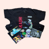 “Bundles of vintage and preloved NASA t-shirts with retro space-themed graphics and logos.”